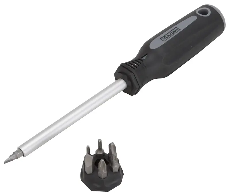 8-in-1 Telescoping Driver And Bit Set With Cushion Grip Handle