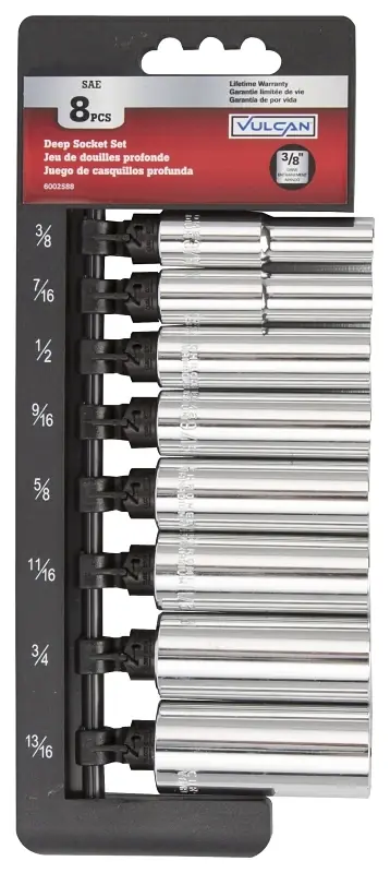 8 Piece 3/8 Inch Drive Deep Socket Set - Model Ts1008