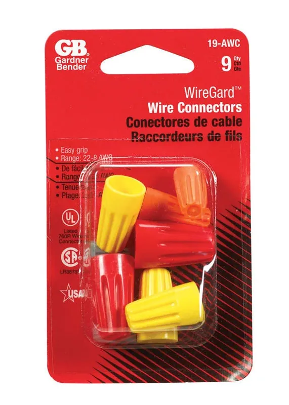 Gardner Bender Wiregard Wire Connector Multicolored 9 Pk
