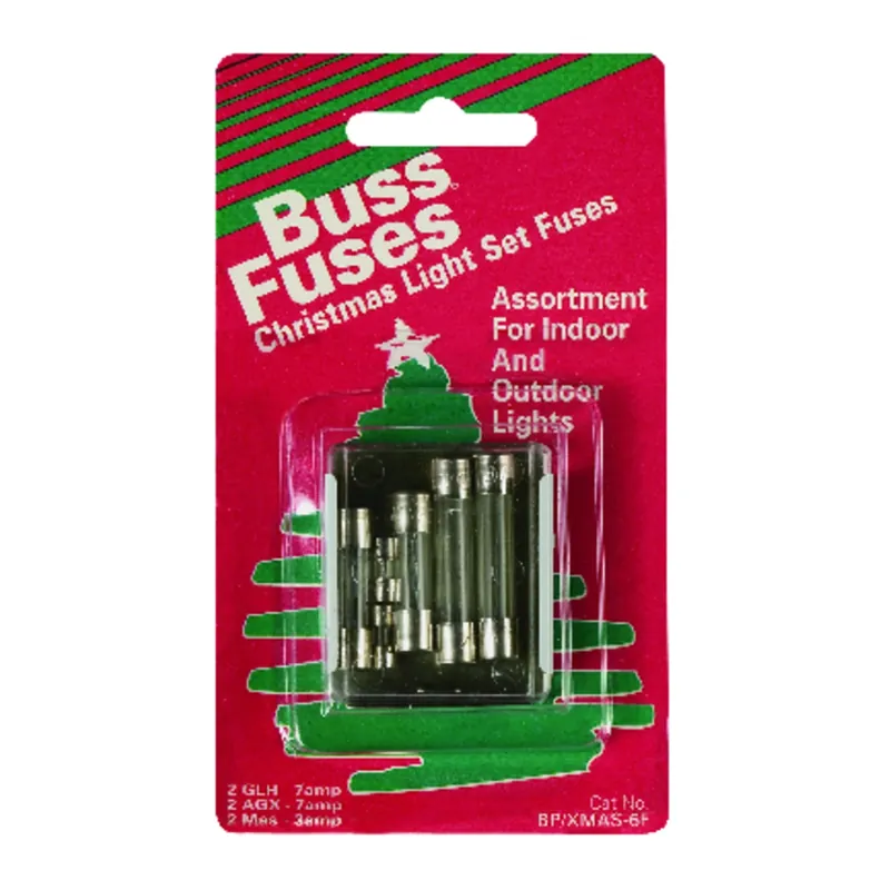 3 & 7 Amps Christmas Fuse 6 Pk