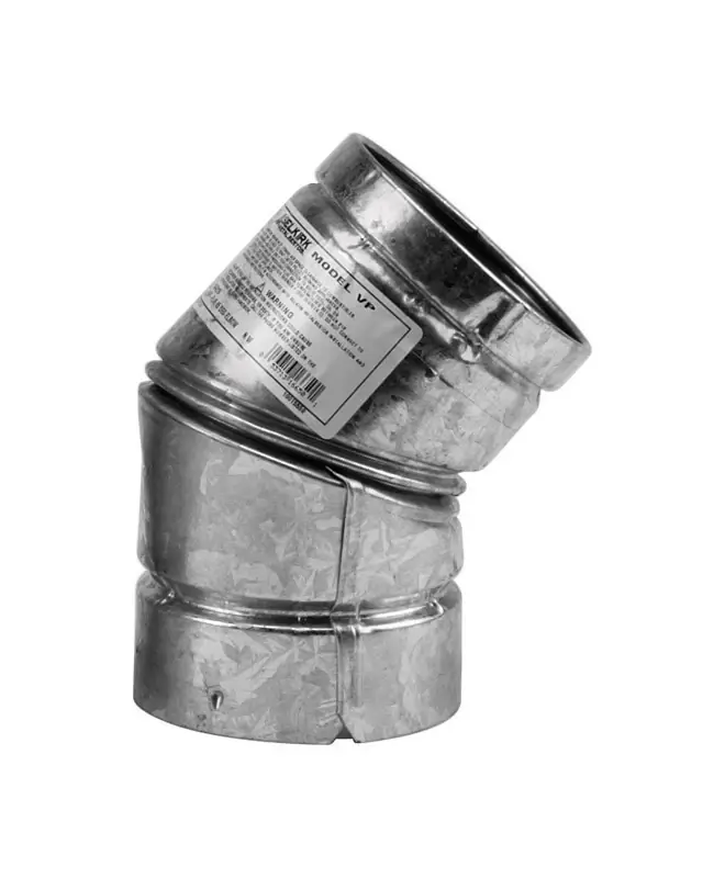 4 In. D X 4 In. D 45 Deg Stainless Steel Pellet Stove Vent Elbow