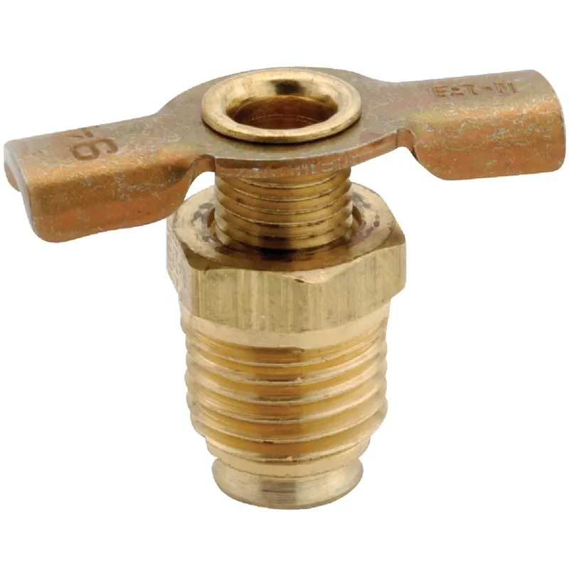 Automotive Pipe Drain Valve, 1/4 In. Mpt