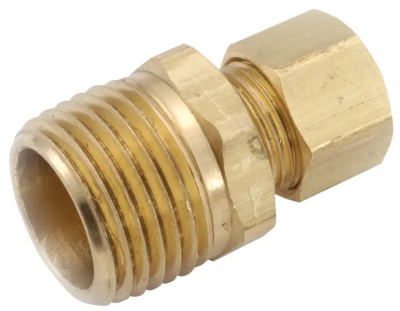 Brass Connector, 1/2 In. Compression X 1/2 In. Mpt