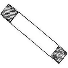 Gn 3/4x36-s Galvanized Pipe Nipple 3/4" X 36"