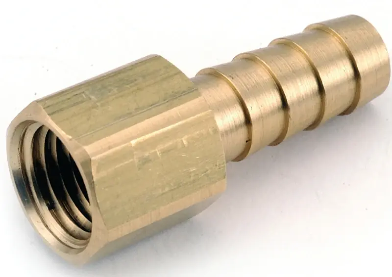 Pipe Fitting, Barb Insert, Lead Free Brass, 3/8 Hose X 1/2 In. Fpt