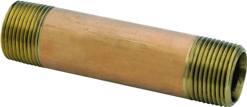 3/8 In. Mpt In. X 3/8 In. D Mpt Red Brass Pipe Nipple 3 In. L