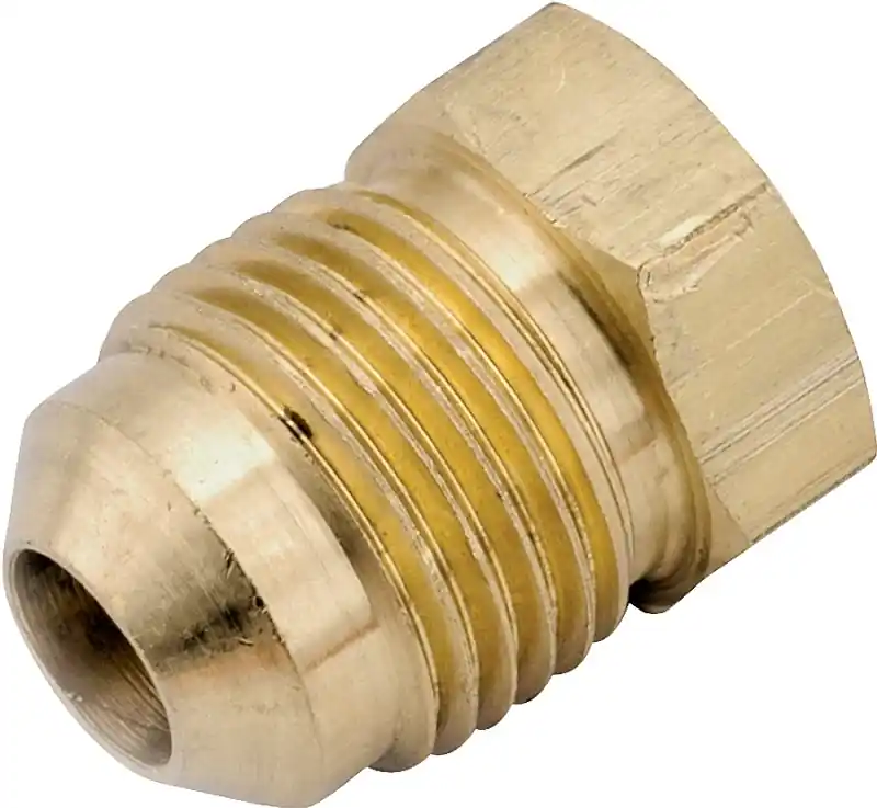 Pipe Fitting, Flare Plug, Lead Free Brass, 5/8 In.