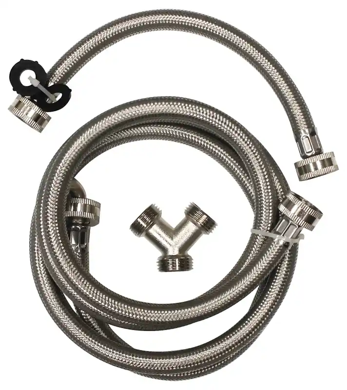 Steam Dryer Installation Kit With Inlet Supply Line And Y Adapter