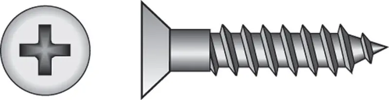 Hillman No. 4 X 5/8 In. 31 L Phillips Zinc-plated Wood Screws 100 Pk