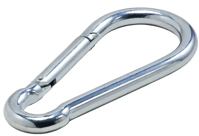 Safety Opening Interlocking Spring Snap, Zinc, 1 In.
