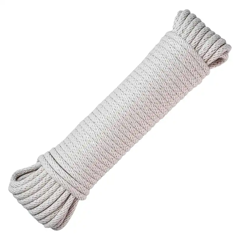 Manufacturing 100‘ Braided Cotton/poly Sash Cord - 1/4 In Diameter