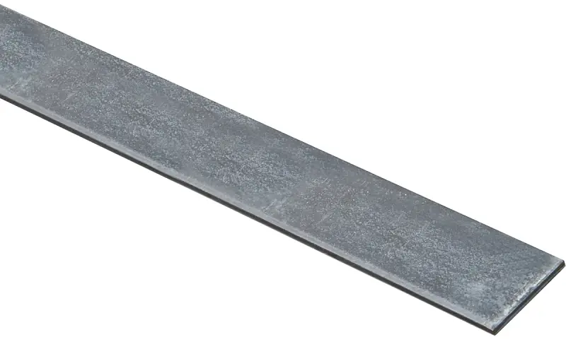 Solid Galvanized Flat Bar, 1-1/4 X 72 In.