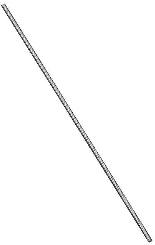Threaded Rod, Zinc, 10-24 X 36 In.
