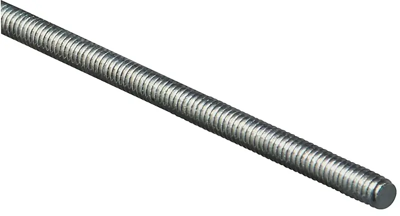 Threaded Rod, Zinc, 20 Tpi, 1/4 X 36 In.