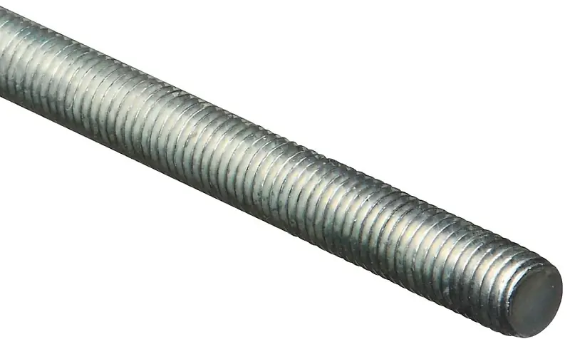 Threaded Rod, Zinc, 13 Tpi, 1/2 X 36 In.