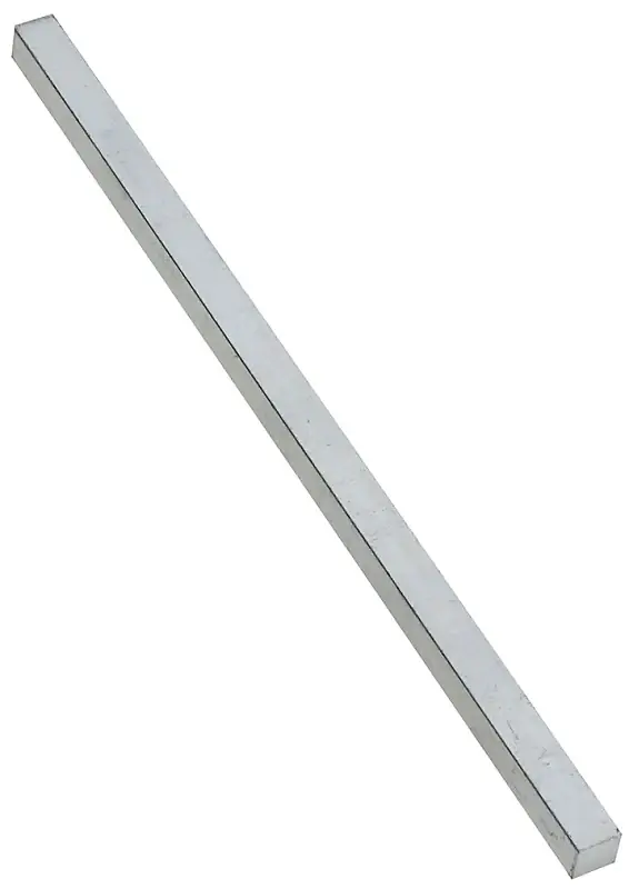 Key Stock, Zinc Plated, 1/2 X 12 In.