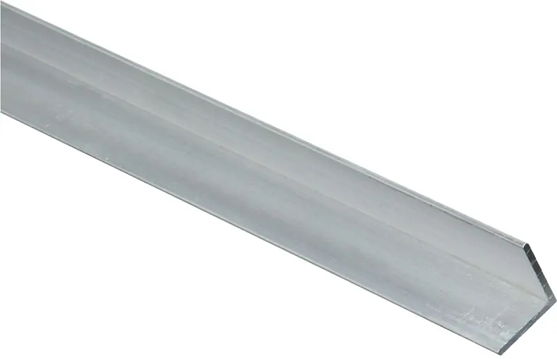 Mill Aluminum Flat Angle, 3/4 X 1/16 X 48 In.