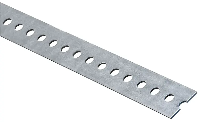 Sllotted Steel Flat Bar, 1-3/8 X 36 In.