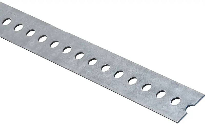 Sllotted Steel Flat Bar, 1-3/8 X 72 In.