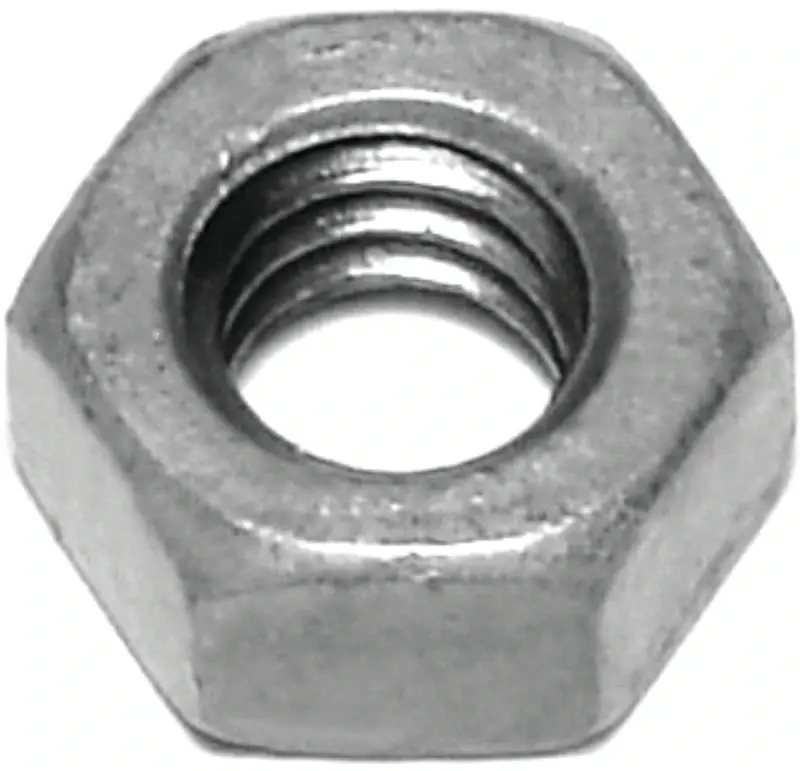 Hex Nut 1/4-20 Coarse Thread Galvanized Steel