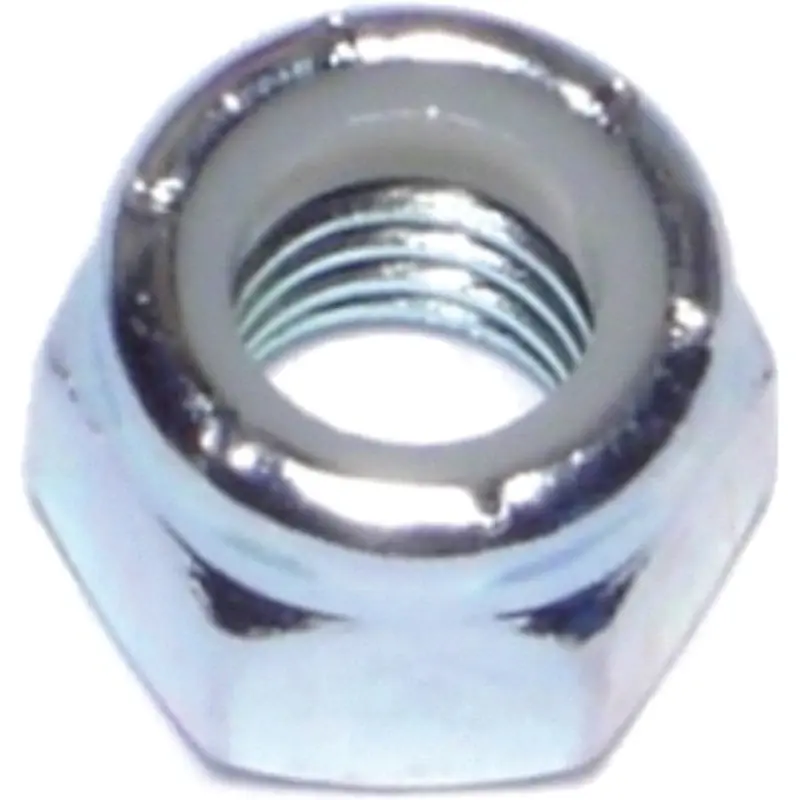 Midwest Fastener 3651 Locknut Hex Zinc Nylon .37 - 16 In.