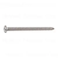 6 X 2 Inch Stainless Steel Phillips Pan Sheet Metal Screws 18-8 - 30 Count
