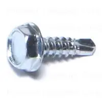 6 X 1/2 Inch Zinc Hex Washer Self-drilling Screws - Durable Fasteners For Various Applications