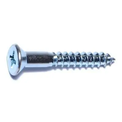 9 X 1-1/4 Zinc Phillips Flat Head Wood Screws Wsfs-272 (100 Pcs)
