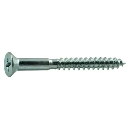 9 X 1-3/4 Zinc Phillips Flat Head Wood Screws Wsfs-278 (100 Pcs)