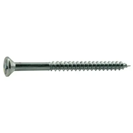 7 X 2 Zinc Plated Steel Phillips Flat Head Wood Screws Wsfs-170 (100 Pcs)