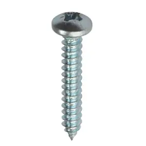 12 X 1-3/4 Zinc Plated Steel Phillips Pan Head Sheet Metal Screws (100 Pcs.)
