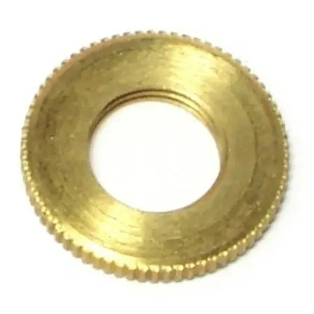 1/8ip X 3/4 Brass Knurled Lock Nuts Lknutb-020 (15 Pcs.)