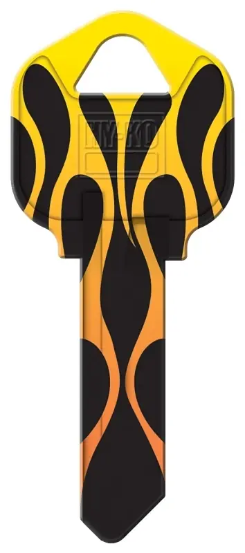 Hy-ko Flames House Key Blank Kw1-18 For Kwikset Locks - Single Sided Design