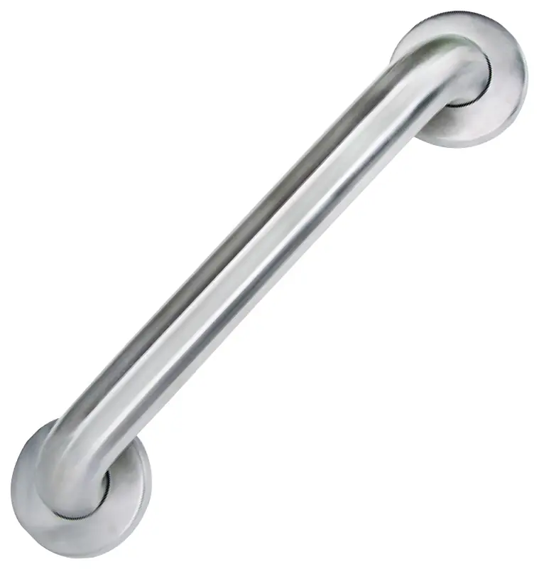 1.5 X 12 Inch Straight Tub Safety Grab Bar, Brushed Stainless Steel, Ada Compliant