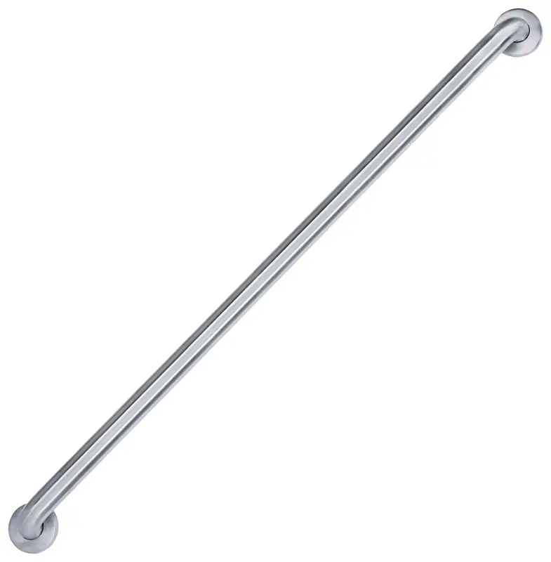1.5 In. X 48 In. Straight Tub Safety Grab Bar, Brushed Stainless Steel