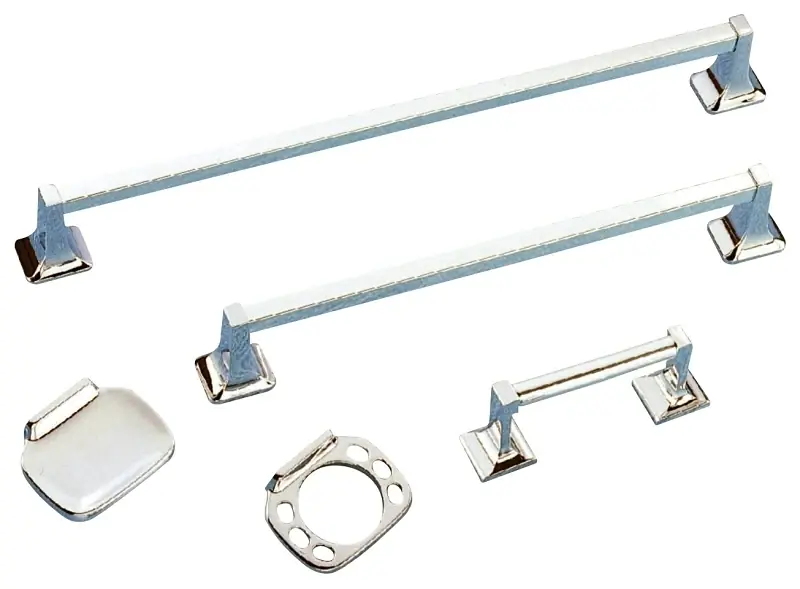 Csc 001a-3l 5-piece Chrome Bath Accessory Set