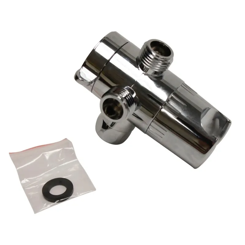 1-handle Chrome Plated Add-a-shower Diverter Spout With Mount