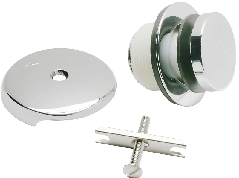 Pp826-66pc Polished Chrome Foot Lok Stop Bath Drain Trim Kit