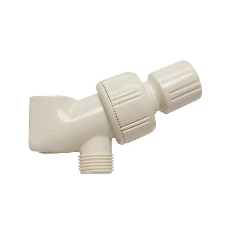 Pp828-64 White Plastic Swivel Shower Arm Bracket For Handheld Showers