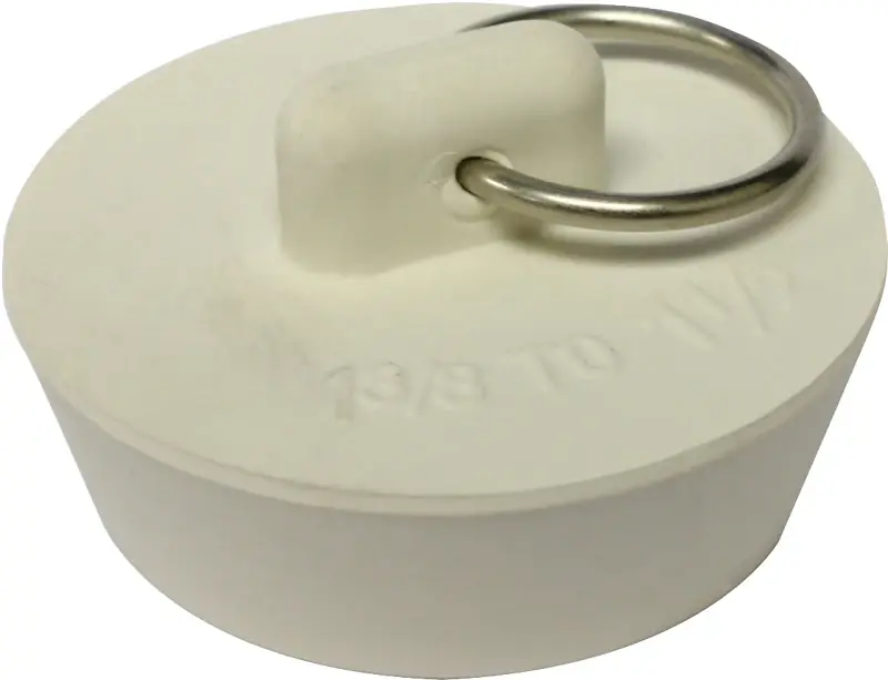 1-1/2 In. White Rubber Drain Stopper