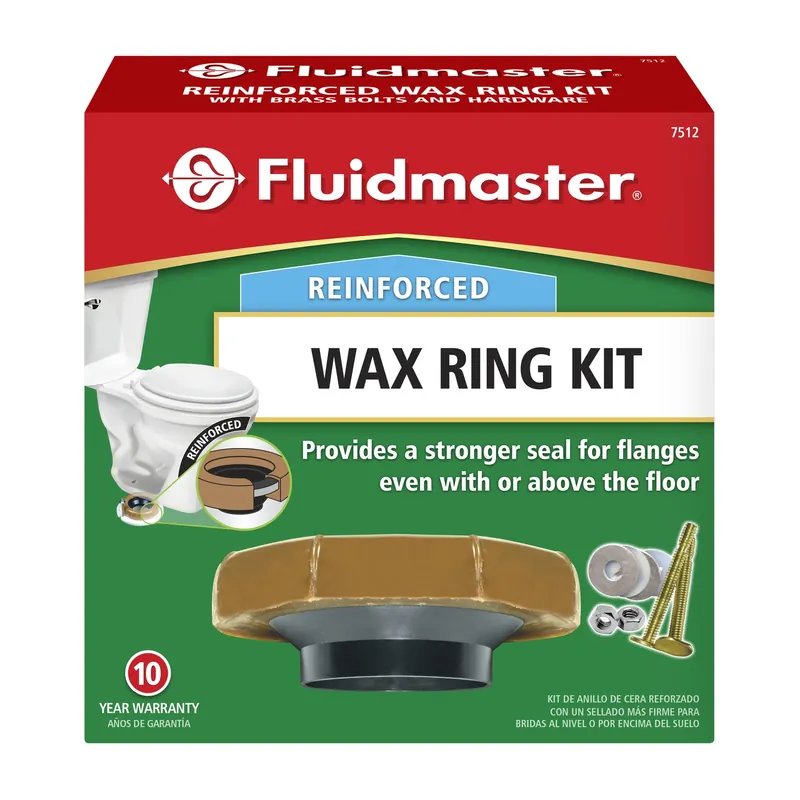 7512 Reinforced Wax Toilet Bowl Gasket With Flange And Bolts
