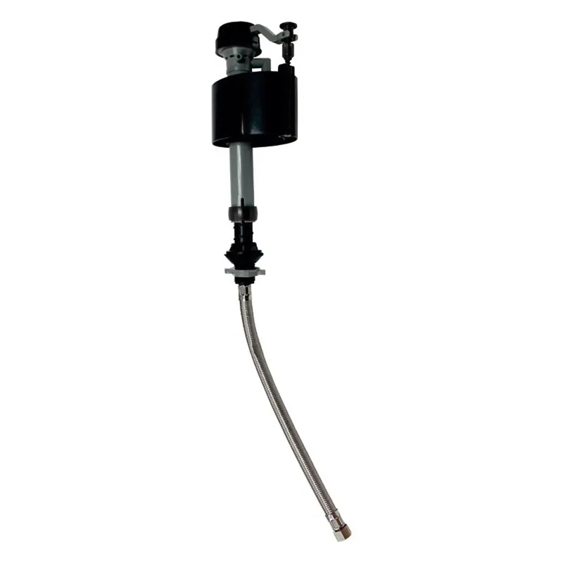 Secure Connect Adjustable Fill Valve With Stainless Steel Supply Line 12 Inch