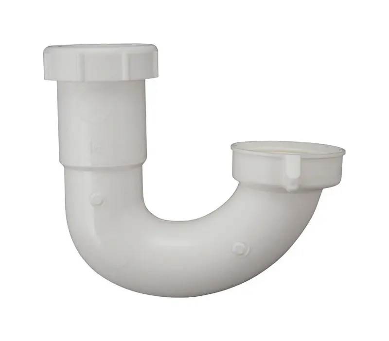 Pp66-2w J-bend Sink Trap, 1-1/2 X 1-1/2 & 1-1/4 In, Plastic, White