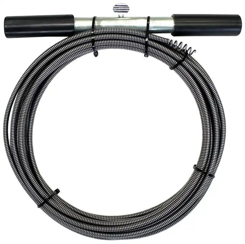 2609881 Drain Auger, 1/4 In. X 25 Ft. High Carbon Steel, Black