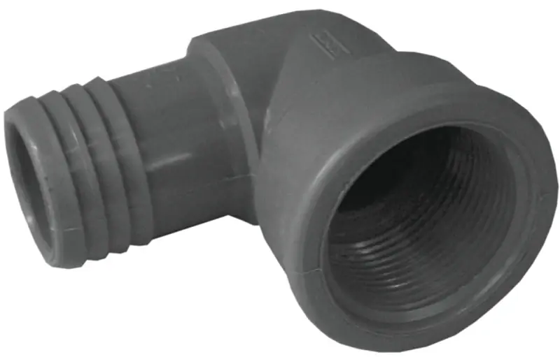 1-1/4 In. X1-1/4 In. Fip 90 Deg. Polypropylene Insert Elbow (1/4 Bend)