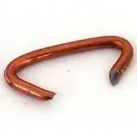 69029 Hog Rings, 11 Gauge Copper-coated Steel, Slant Point Design, 65 Count