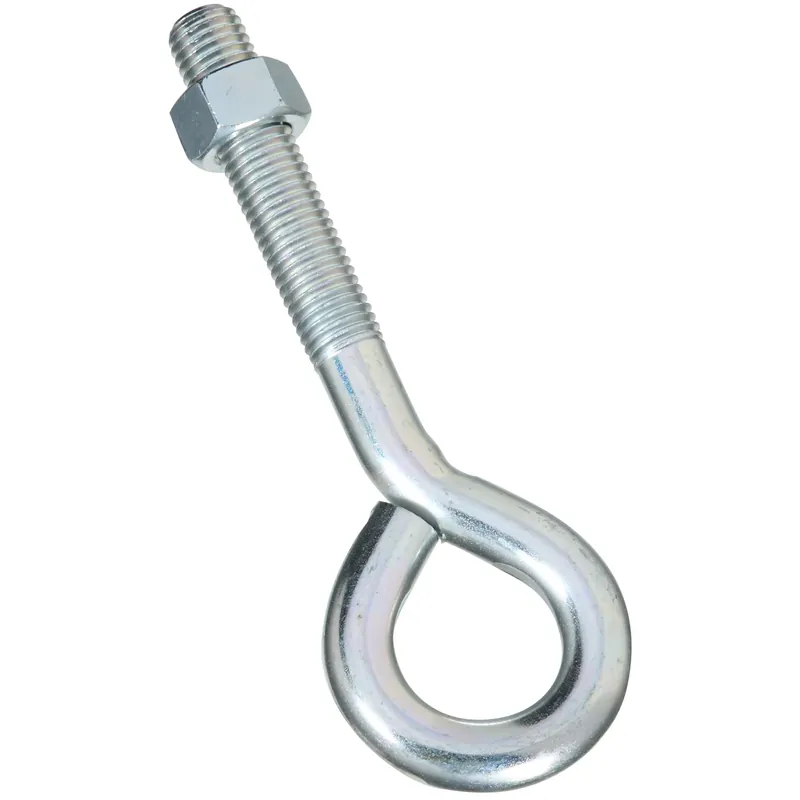 Eye Bolt With Hex Nut, Zinc, 3/4 X 8 In.