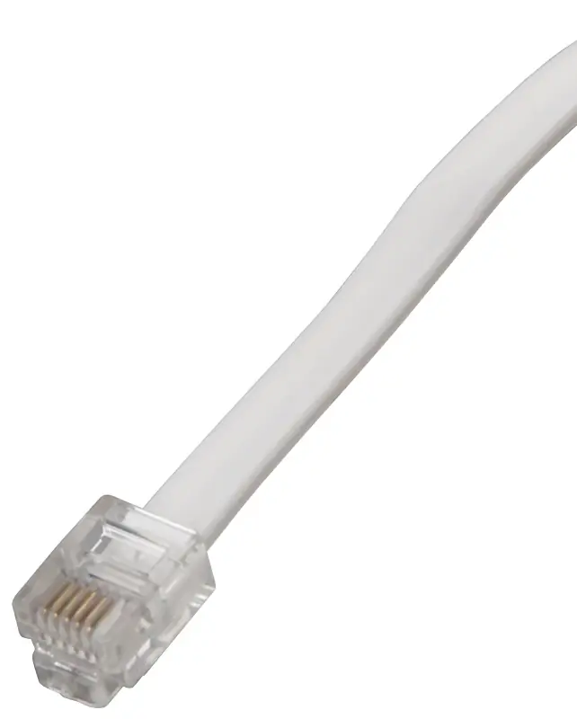 Tl1025w 25 Feet White Telephone Line Cord - 4-wire Connection