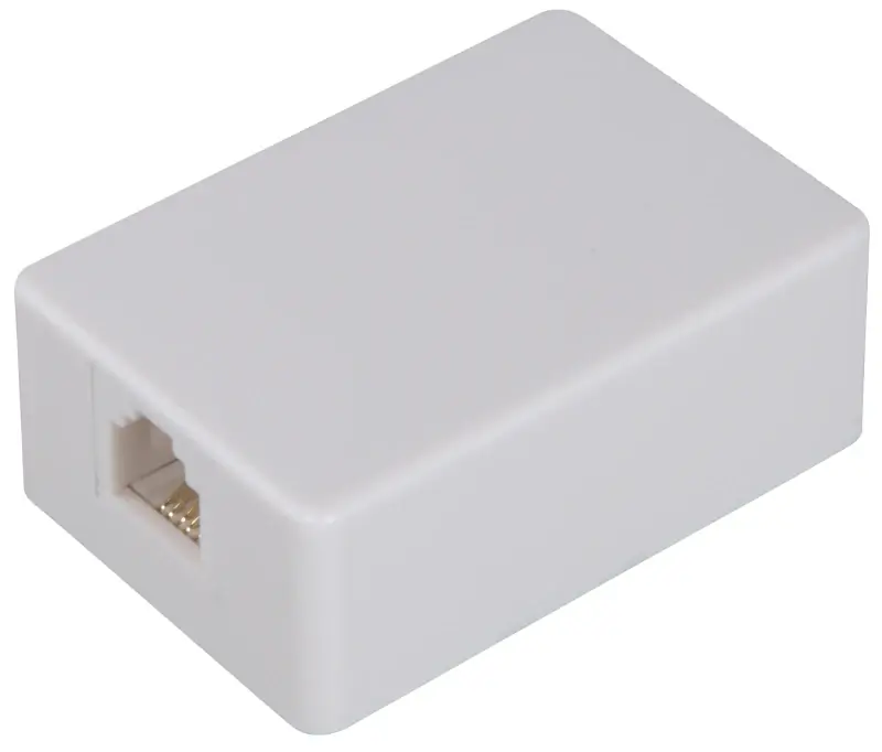 Tm1001smsmw Surface Mount Telephone Wall Jack - White Finish