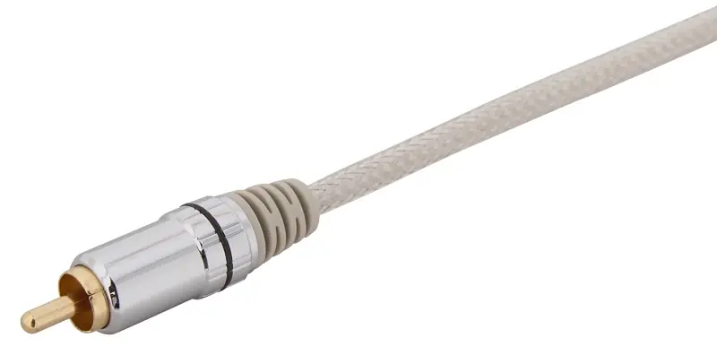 As3015b Premium 15 Feet Subwoofer Cable With 24k Gold Connectors